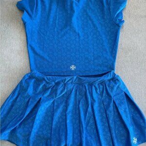Chrome Hearts Polo Shirt and Skirt Set